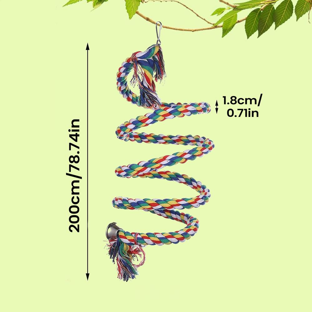 Cockatiel Rope Perch Interactive Colorful Swing Toys Cockatiel Perch Bird Cage Swing Toys for Parakeet Conure Canaries Hamster
Cockatiel Rope Perch Interactive Colorful Swing Toys Cockatiel Perch Bird Cage Swing Toys for Parakeet Conure Canaries Hamster