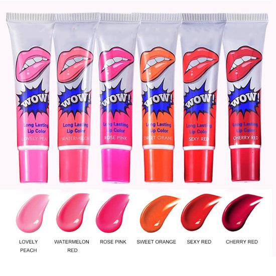 6 цветов блеск для губ долговечный водонепроницаемый блеск для губ 
6 цветов блеск для губ долговечный водонепроницаемый блеск для губ