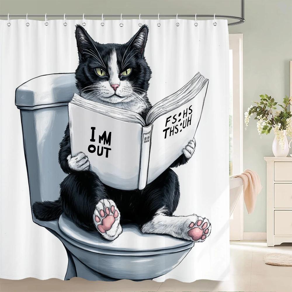Минималистичный стиль Занавеска для душа для кошек и собак Интересная и креативная с принтом животных Украшение для ванны Занавеска для ванной с крючками W90xH180cm
Минималистичный стиль Занавеска для душа для кошек и собак Интересная и креативная с принтом животных Украшение для ванны Занавеска для ванной с крючками W90xH180cm