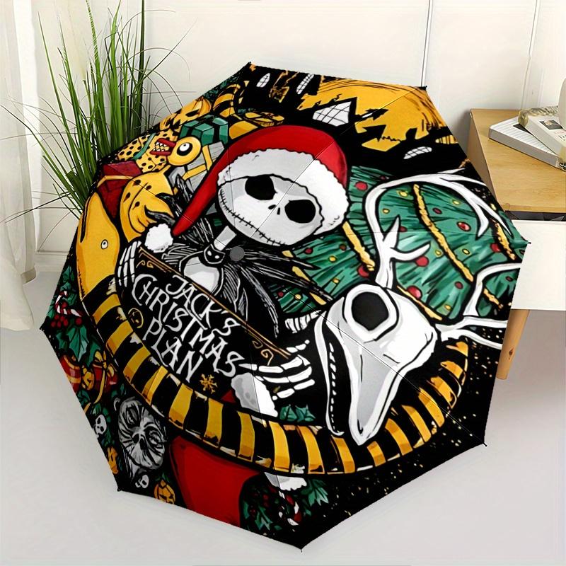 1pc Jack s Christmas Plan Automatic Open/CloseUmbrella-CuteUmbrella with Cute Design, Portable 3-Fold Compact Umbrella for Men & Women, Vale
1pc Jack s Christmas Plan Automatic Open/CloseUmbrella-CuteUmbrella with Cute Design, Portable 3-Fold Compact Umbrella for Men & Women, Vale