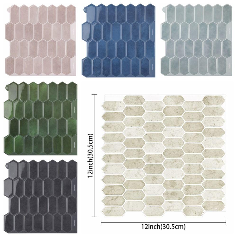 12 x 12 Stereo Wall Stickers Self-adhesive Wallpapers for Kitchen Bathroom 30.5*30.5cm сапфірове скло синього кольору кольору
12 x 12 Stereo Wall Stickers Self-adhesive Wallpapers for Kitchen Bathroom 30.5*30.5cm сапфірове скло синього кольору кольору