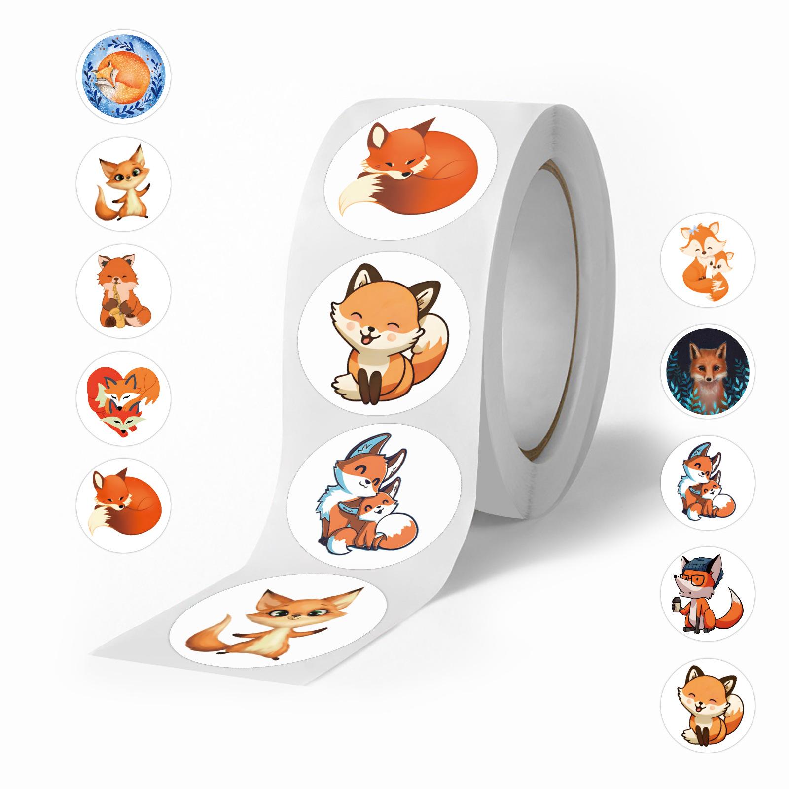 500 Stickers/Roll Fox Animal Roll Hand Tent Tape Refrigerator Skateboard Cabinet Cup Mobile Phone Hand Tent Tape Quality
500 Stickers/Roll Fox Animal Roll Hand Tent Tape Refrigerator Skateboard Cabinet Cup Mobile Phone Hand Tent Tape Quality