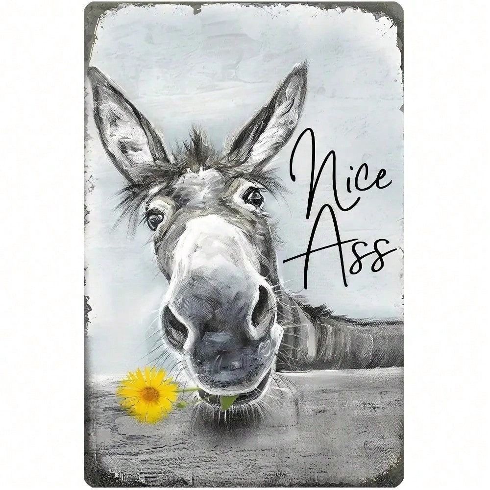 Metal Poster Wall Art Vintage Donkey Decor for Yard Garden Patio Entryway
Metal Poster Wall Art Vintage Donkey Decor for Yard Garden Patio Entryway