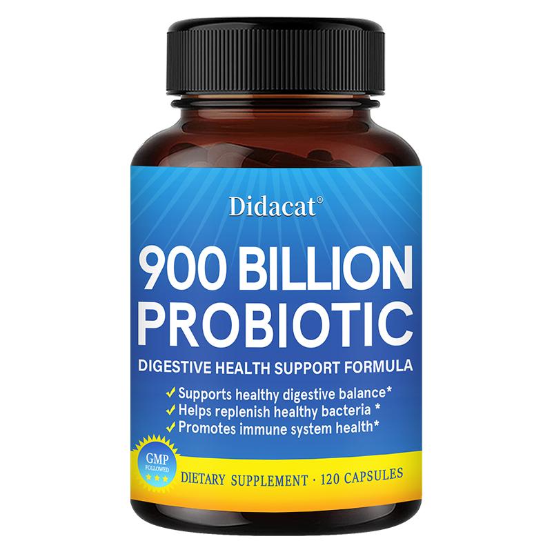 900 Billion Probiotic Dietary Supplement, 120 Vegetable Capsules Per Bottle 120 Capsules
900 Billion Probiotic Dietary Supplement, 120 Vegetable Capsules Per Bottle 120 Capsules
