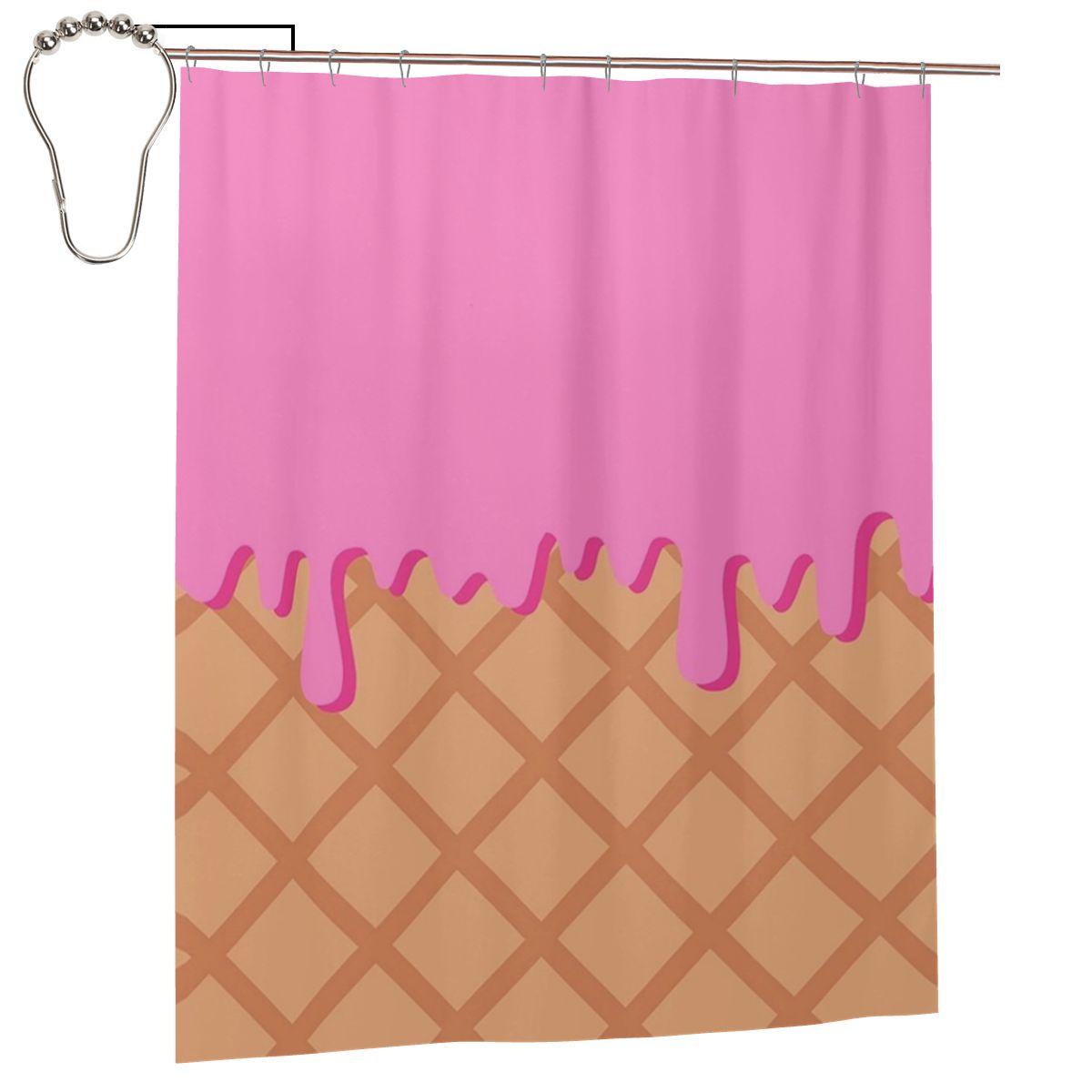 Strawberry Ice Cream Dessert Shower Curtain Bathroom Polyester Waterproof Bath Curtains With Hooks W60H190(CM)-1 Pcs
Strawberry Ice Cream Dessert Shower Curtain Bathroom Polyester Waterproof Bath Curtains With Hooks W60H190(CM)-1 Pcs