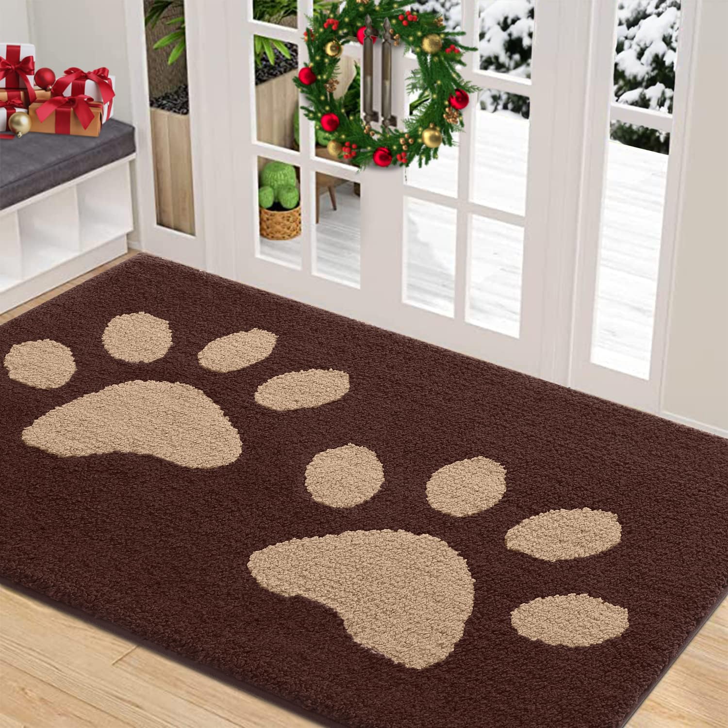 Hapihappy Indoor Dog Mat Entrance Door Mat Absorbent Dirt Resist Washable Front Back Door Mat Non-Slip Home Durable Dog PawsMat 51X76cm(20X30inch) чорний
Hapihappy Indoor Dog Mat Entrance Door Mat Absorbent Dirt Resist Washable Front Back Door Mat Non-Slip Home Durable Dog PawsMat 51X76cm(20X30inch) чорний