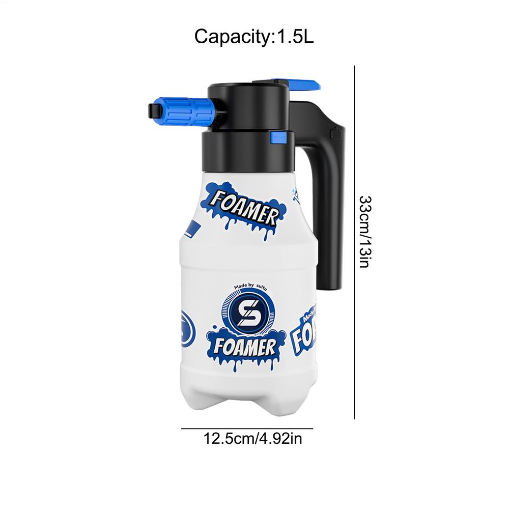 Foam Cannon Car Foam Sprayer 1.5L multi-purpose High-Pressure Electric Foamer for Vehicle Washing Dog Bathing Truck Motorcycle
Foam Cannon Car Foam Sprayer 1.5L multi-purpose High-Pressure Electric Foamer for Vehicle Washing Dog Bathing Truck Motorcycle
