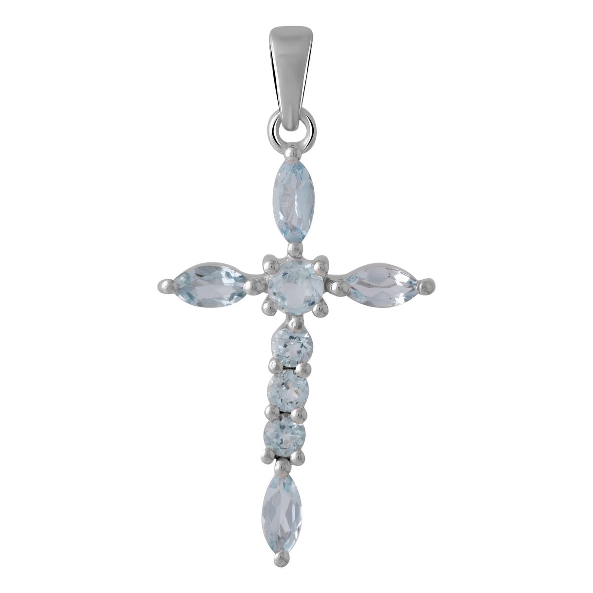 Срібний хрестик з топазом 0.4ct (2053538) небо синє світло кольору
Срібний хрестик з топазом 0.4ct (2053538) небо синє світло кольору