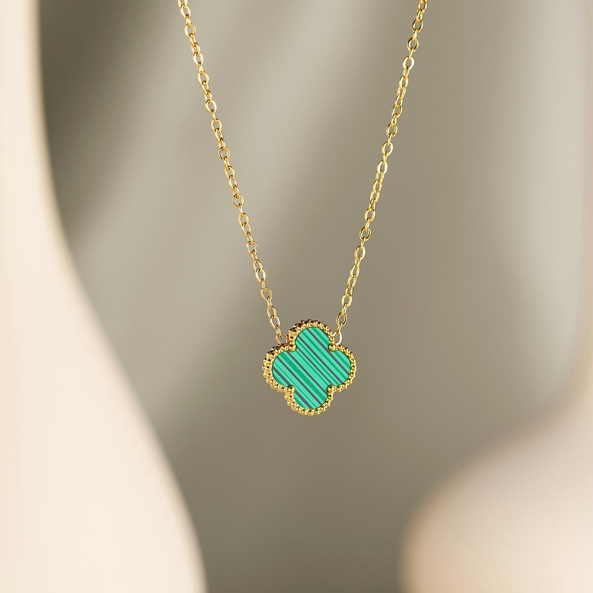 15 мм суцільний колір щасливий чотирилистий конюшина титан сталевий намисто модне високоякісне жіноче намисто
15 мм суцільний колір щасливий чотирилистий конюшина титан сталевий намисто модне високоякісне жіноче намисто