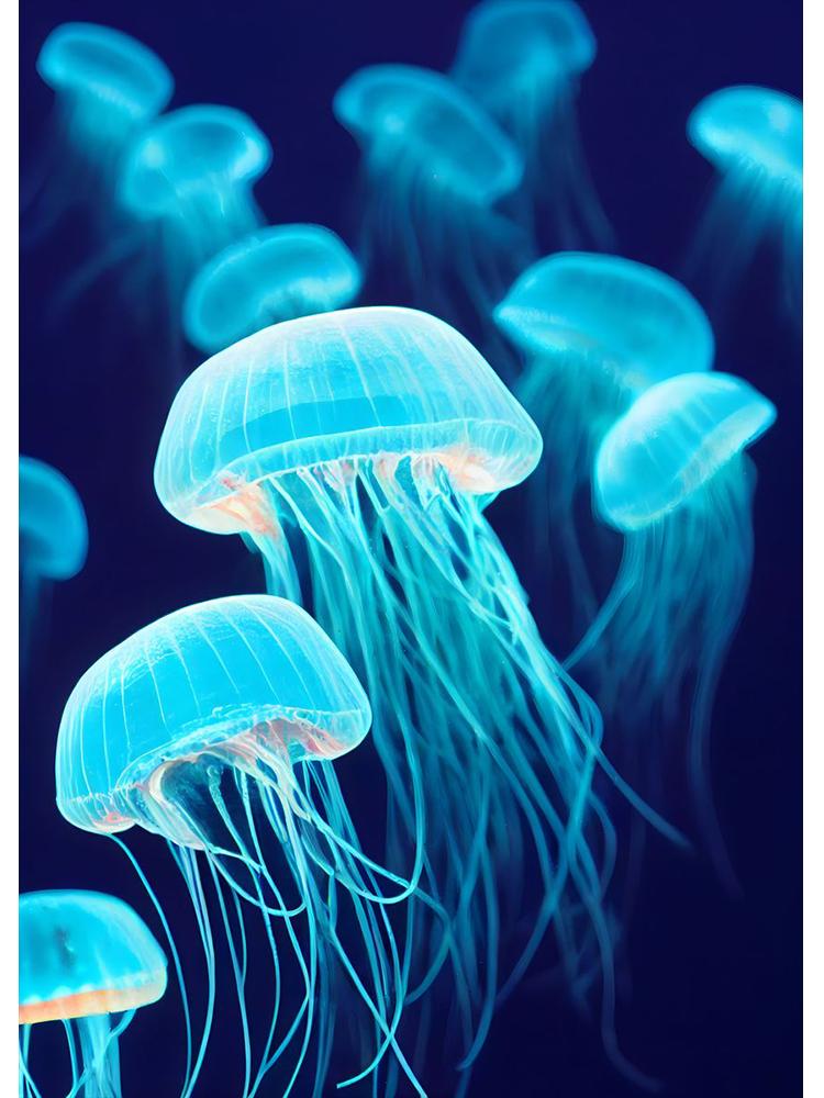 Современные флуоресцентные постеры с медузами, морские животные, холст, картина, настенная художественная картина, принт для гостиной, украшения дома 21x30cm No Frame
Современные флуоресцентные постеры с медузами, морские животные, холст, картина, настенная художественная картина, принт для гостиной, украшения дома 21x30cm No Frame