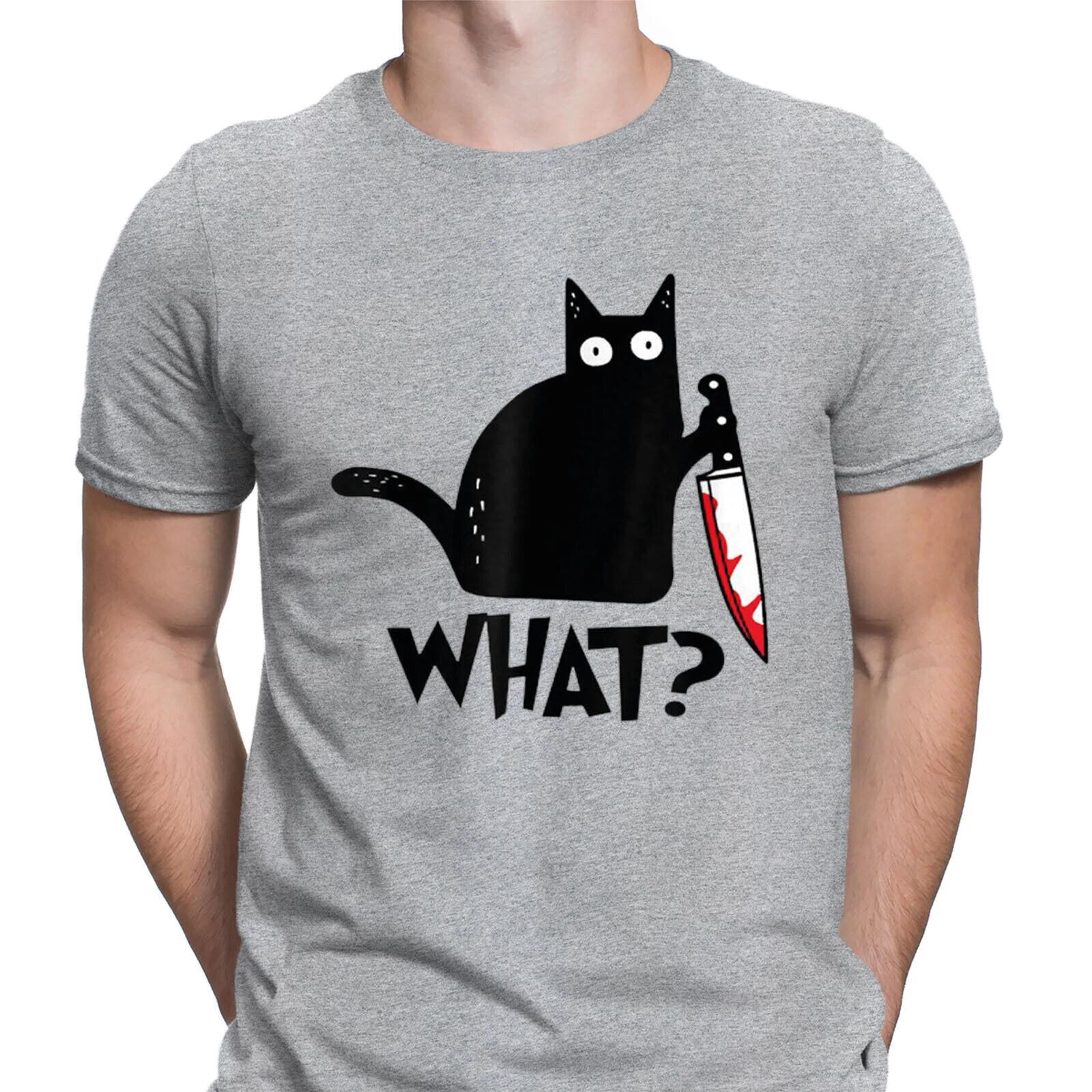 What Cat With Knife Funny Gift Retro Vintage Mens T-Shirts Tee Top #D 4XL
What Cat With Knife Funny Gift Retro Vintage Mens T-Shirts Tee Top #D 4XL