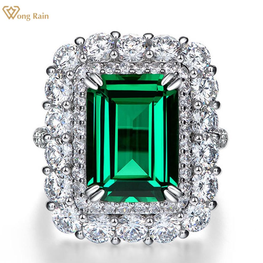 Wong Rain Vintage 100% стерлинговое серебро 925 пробы изумрудной огранки 15 CT AAAAA цирконы драгоценный камень свадебное обручальное кольцо роскошные ювелирные изделия US 5 зелёный
Wong Rain Vintage 100% стерлинговое серебро 925 пробы изумрудной огранки 15 CT AAAAA цирконы драгоценный камень свадебное обручальное кольцо роскошные ювелирные изделия US 5 зелёный