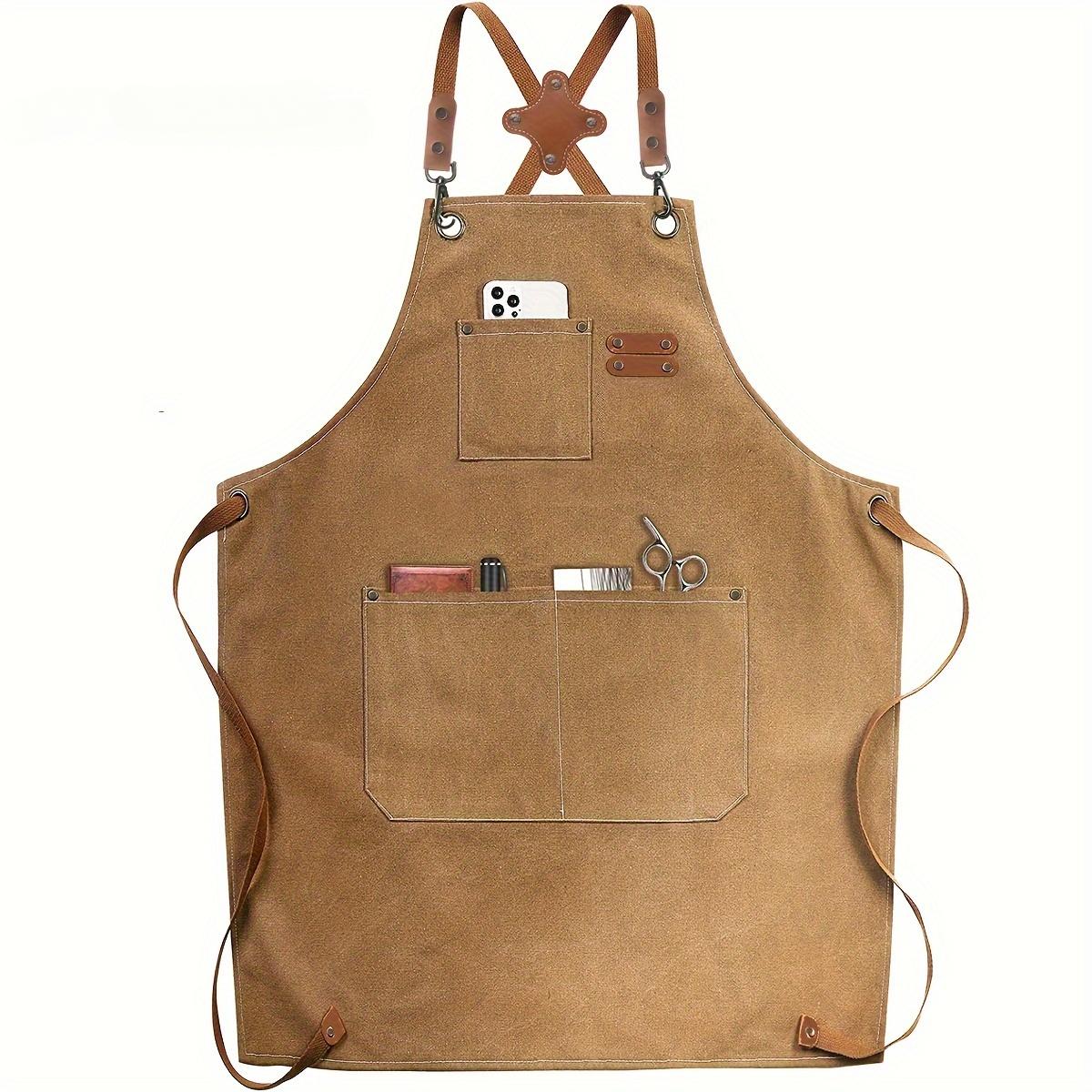 Фартук из парусины, водонепроницаемый и маслостойкий, для дома, кофейни, кухни, столовой, рабочий фартук, мужской фартук коричневый
Фартук из парусины, водонепроницаемый и маслостойкий, для дома, кофейни, кухни, столовой, рабочий фартук, мужской фартук коричневый