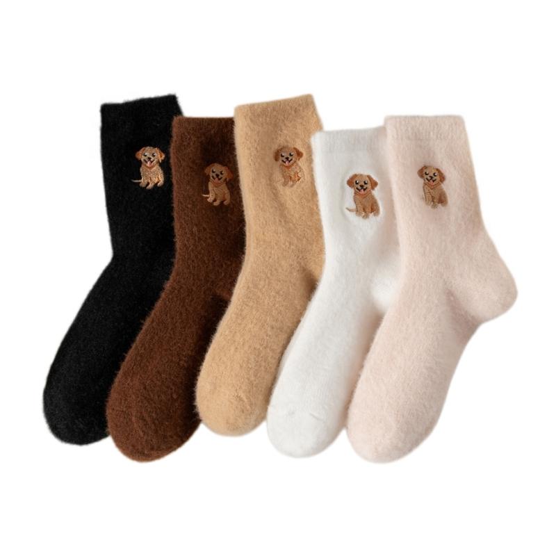 5 Pair Thermal Fleece Socks with Fun Animal Pattern for Girl Women Extra Thick Socks for Cold Protection Comfortable Fit
5 Pair Thermal Fleece Socks with Fun Animal Pattern for Girl Women Extra Thick Socks for Cold Protection Comfortable Fit