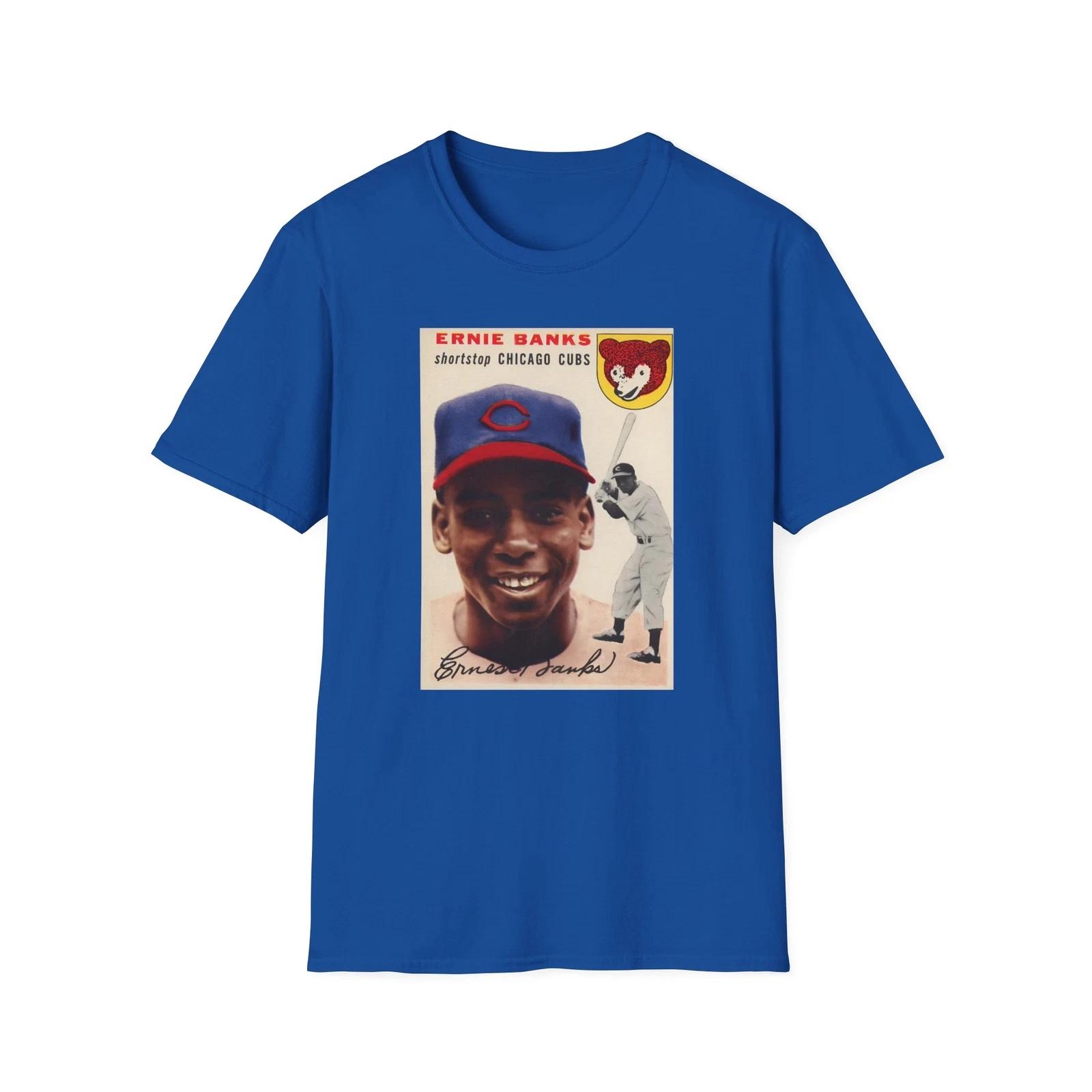 Vintage Ernie Banks Rookie T-Shirt - Legendary 1954 Baseball Card #94 - Unisex 3XL
Vintage Ernie Banks Rookie T-Shirt - Legendary 1954 Baseball Card #94 - Unisex 3XL