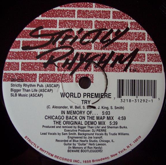 12inch Record WORLD PREMIERE - Try SR1292 Strictly Rhythm 1992 US Dance & Electronica Used
12inch Record WORLD PREMIERE - Try SR1292 Strictly Rhythm 1992 US Dance & Electronica Used