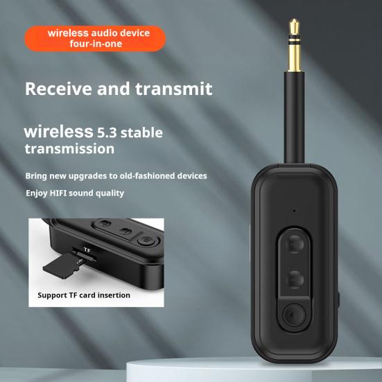Bluetooth-совместимый передатчик Поворотная конструкция Компактный универсальный гарнитура для звонков без помощи рук Адаптер 2-в-1 Беспроводной аудиоприемник Автомобильный комплект чёрный
Bluetooth-совместимый передатчик Поворотная конструкция Компактный универсальный гарнитура для звонков без помощи рук Адаптер 2-в-1 Беспроводной аудиоприемник Автомобильный комплект чёрный