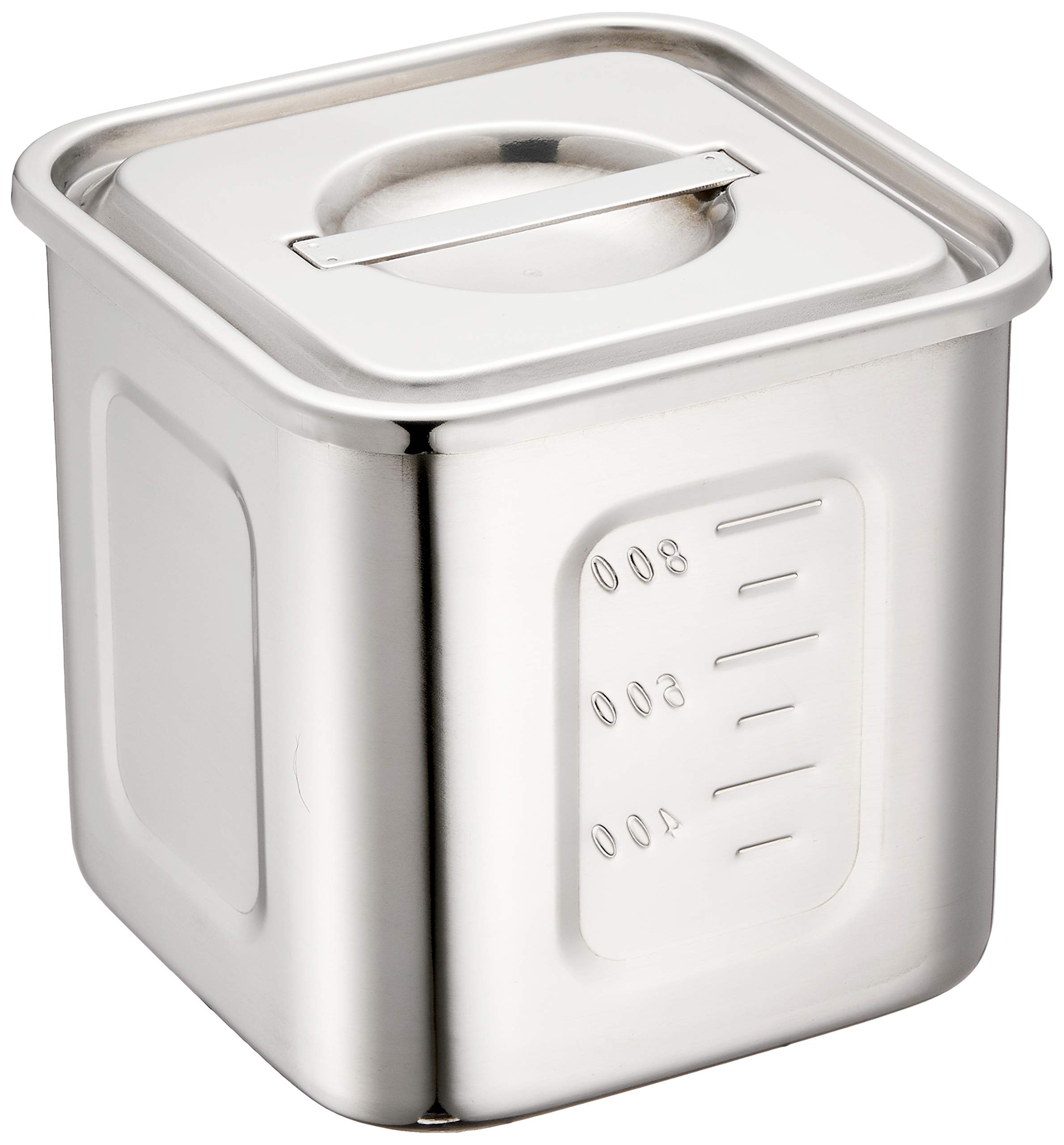 Sanpo Sangyo Deep Square Kitchen Pot, 10.5cm, 18-8 Stainless Steel, China, AKK06010
Sanpo Sangyo Deep Square Kitchen Pot, 10.5cm, 18-8 Stainless Steel, China, AKK06010