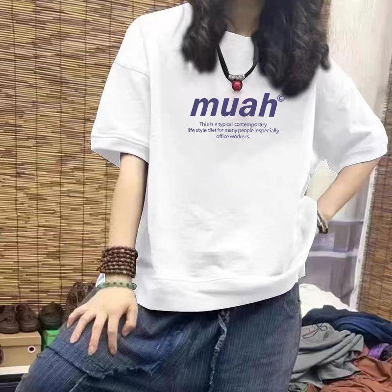 100% Cotton Women s Casual Short Sleeve Printed T-Shirt, New Loose Slimming Design, Plus Size, Trendy Half Sleeve Top 2XL (140-160 jin)
100% Cotton Women s Casual Short Sleeve Printed T-Shirt, New Loose Slimming Design, Plus Size, Trendy Half Sleeve Top 2XL (140-160 jin)