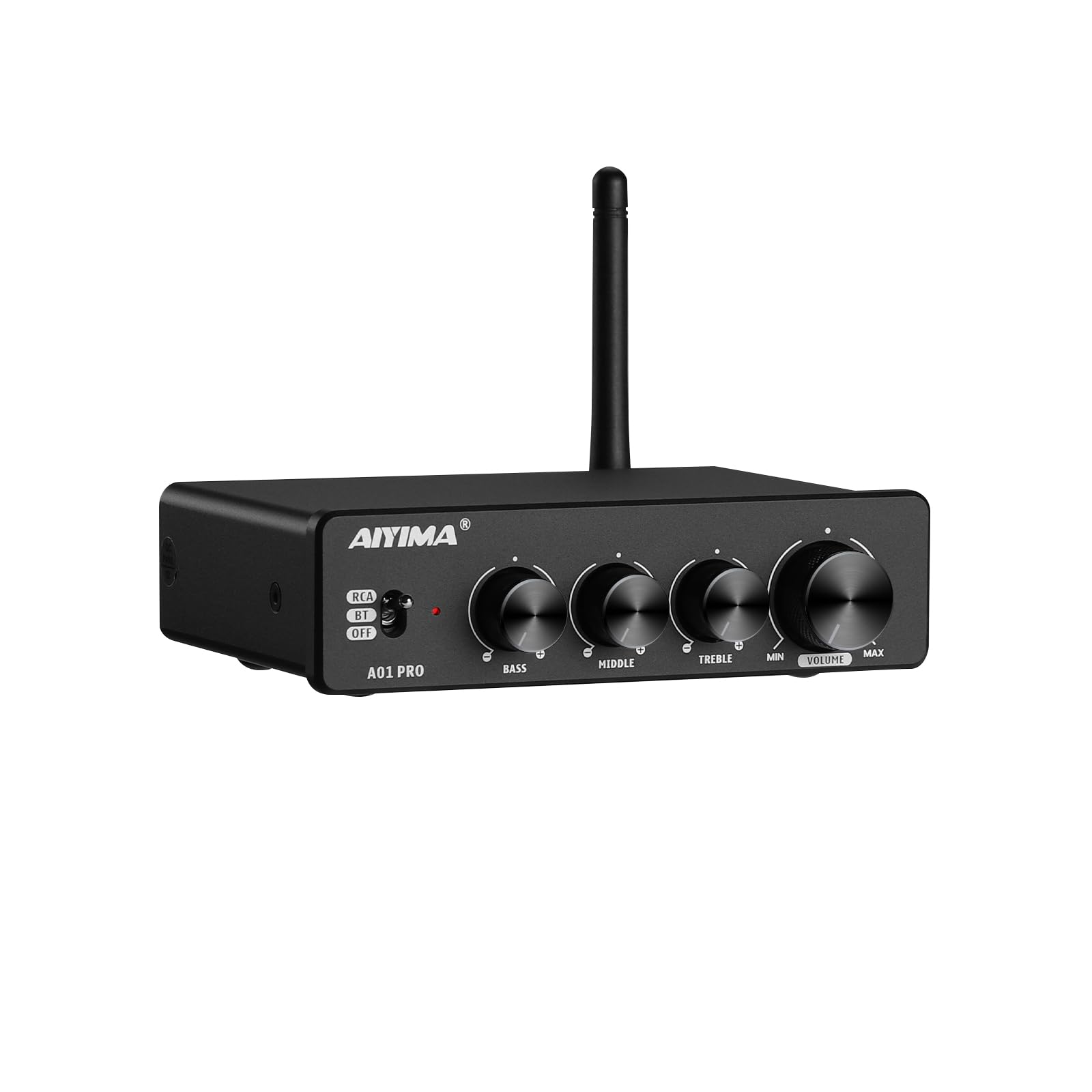 AIYIMA A01 Pro 100W x 2 Amplifier Bluetooth Class D Integrated Amplifier TPA3116 Channel Power Amplifier Receiver with AUX Output DC 24V Power Adapter чорний
AIYIMA A01 Pro 100W x 2 Amplifier Bluetooth Class D Integrated Amplifier TPA3116 Channel Power Amplifier Receiver with AUX Output DC 24V Power Adapter чорний
