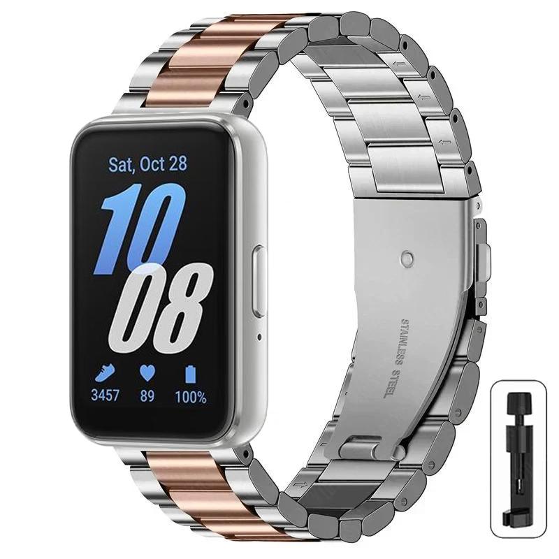 Ремешок из нержавеющей стали для Samsung Galaxy Fit 3. Металлический ремешок для Galaxy Fit 3 SM-R390 Correa. For Galaxy Fit 3
Ремешок из нержавеющей стали для Samsung Galaxy Fit 3. Металлический ремешок для Galaxy Fit 3 SM-R390 Correa. For Galaxy Fit 3