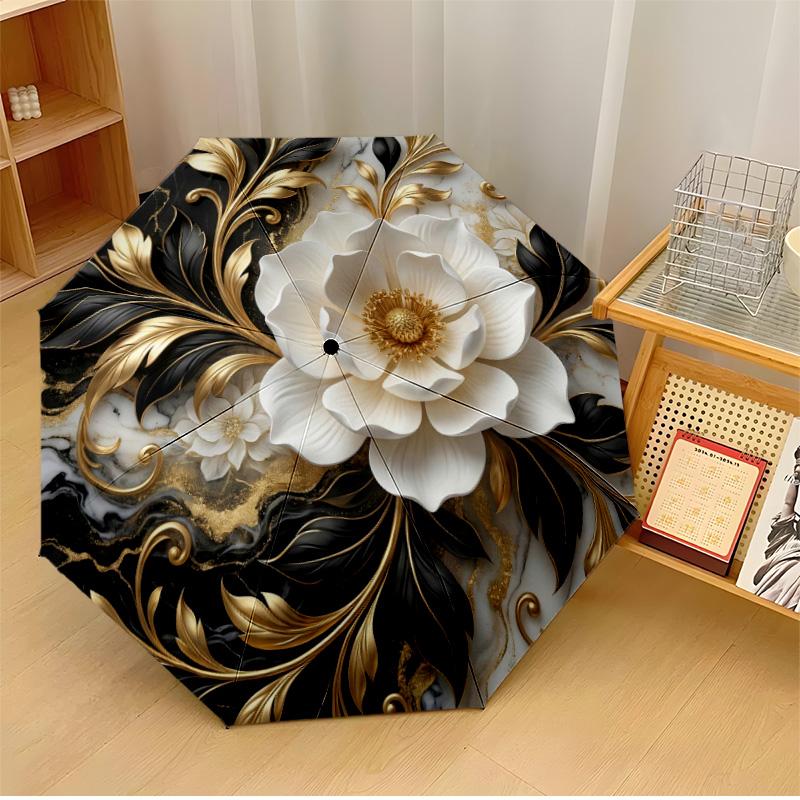 Elegant Flower and Insect Composition Theme Automatic Umbrella Compact 8-Rib Design Sturdy Construction Durable Umbrella Stylish Accessory
Elegant Flower and Insect Composition Theme Automatic Umbrella Compact 8-Rib Design Sturdy Construction Durable Umbrella Stylish Accessory