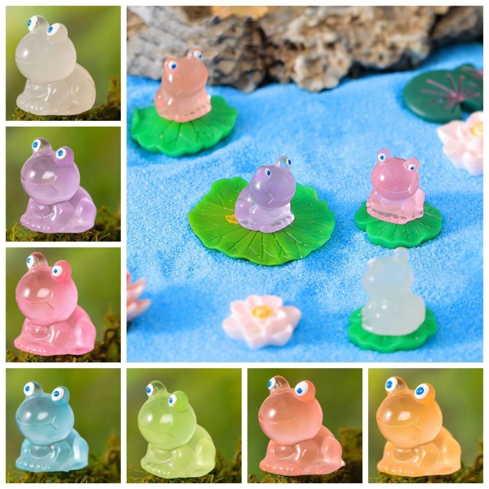 Colorful Luminous Mini Frog Figurine Cute Micro Landscape Ornament Desk Decoration зелений
Colorful Luminous Mini Frog Figurine Cute Micro Landscape Ornament Desk Decoration зелений