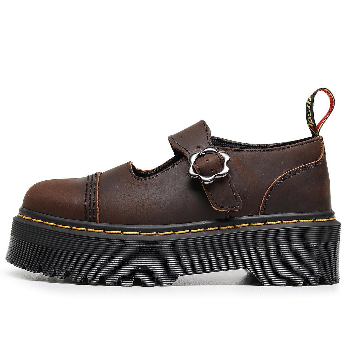 Новые туфли Мэри Джейн на платформе с Т-образным ремешком, женские туфли из натуральной кожи с низким верхом, маленькие кожаные туфли из первого слоя кожи Crazy Horse коричневого цвета, колледжские маффины в британском стиле 35
Новые туфли Мэри Джейн на платформе с Т-образным ремешком, женские туфли из натуральной кожи с низким верхом, маленькие кожаные туфли из первого слоя кожи Crazy Horse коричневого цвета, колледжские маффины в британском стиле 35