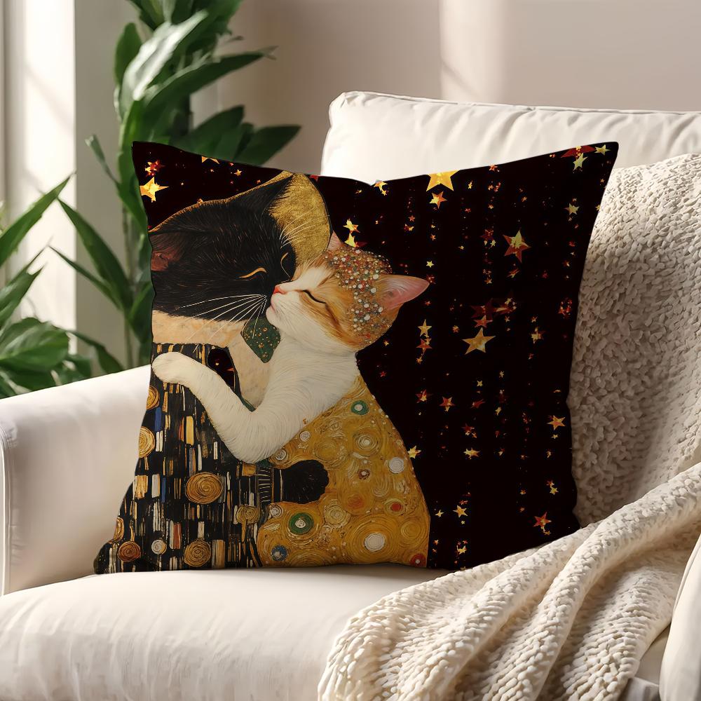 Art Golden Color Cat cushion cover Decoration Room Shop Car Best Home Office Coffee Pillow Sofa Printing Nordic Simplicity Hit 12x12Inch
Art Golden Color Cat cushion cover Decoration Room Shop Car Best Home Office Coffee Pillow Sofa Printing Nordic Simplicity Hit 12x12Inch
