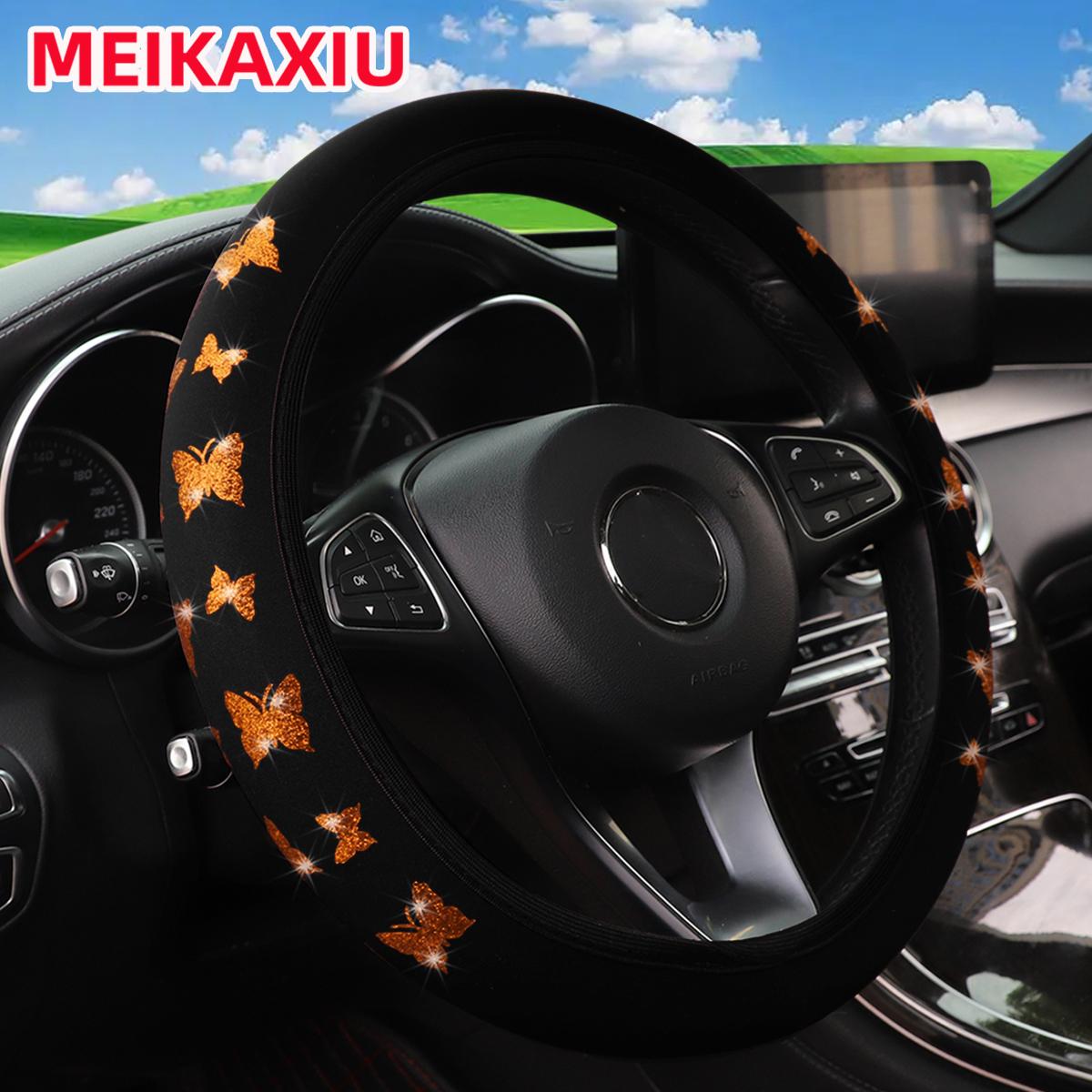 1 Glitter Butterfly Blingbling Fabric Waterproof Non-slip Steering Wheel Cover Fits 14.5-15 Inches помаранчевий
1 Glitter Butterfly Blingbling Fabric Waterproof Non-slip Steering Wheel Cover Fits 14.5-15 Inches помаранчевий