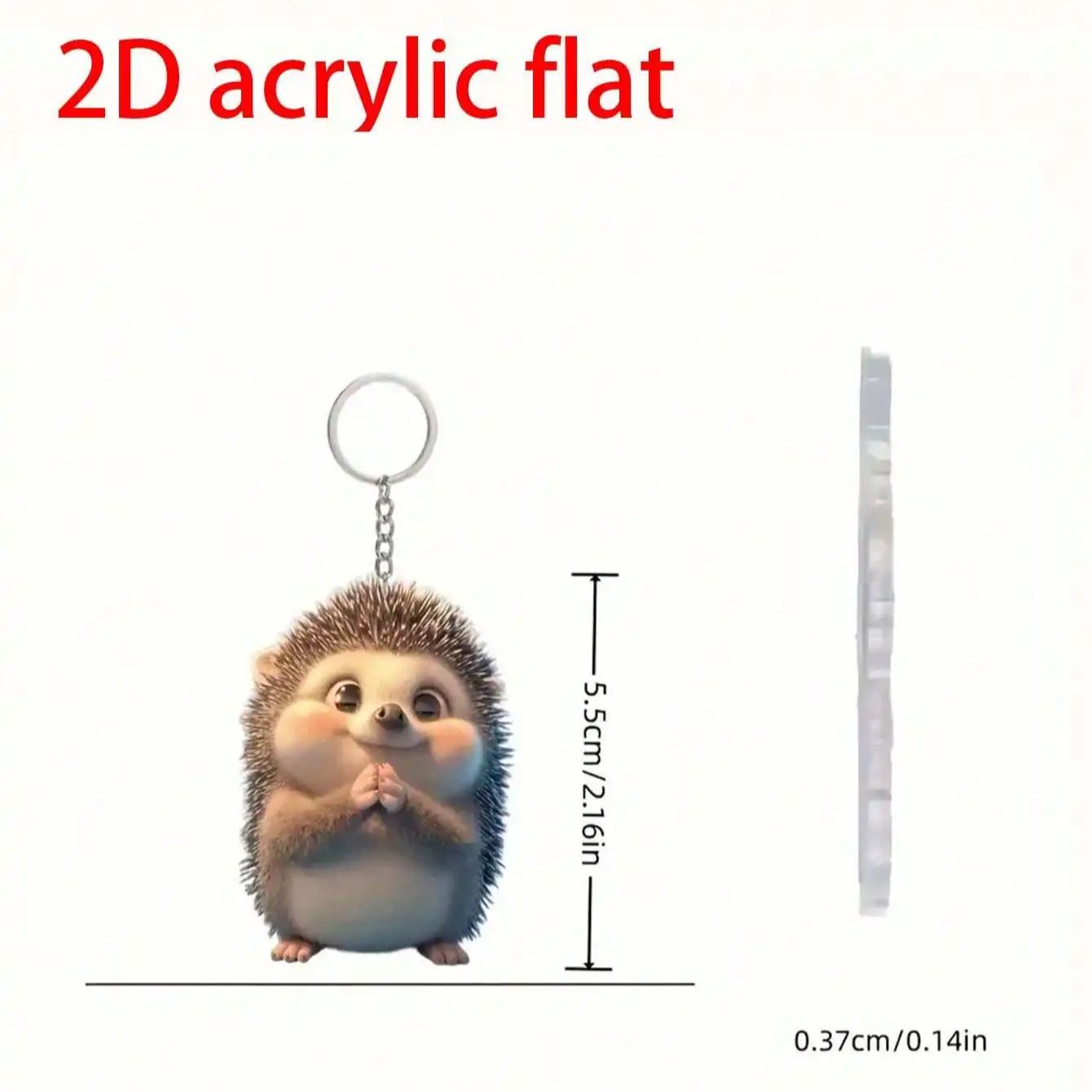 1 милий акриловий брелок-їжачок DIY міцний нетканий брелок, підходить для ключів від машини та кільця-пряжки для рюкзака, проста установка
1 милий акриловий брелок-їжачок DIY міцний нетканий брелок, підходить для ключів від машини та кільця-пряжки для рюкзака, проста установка