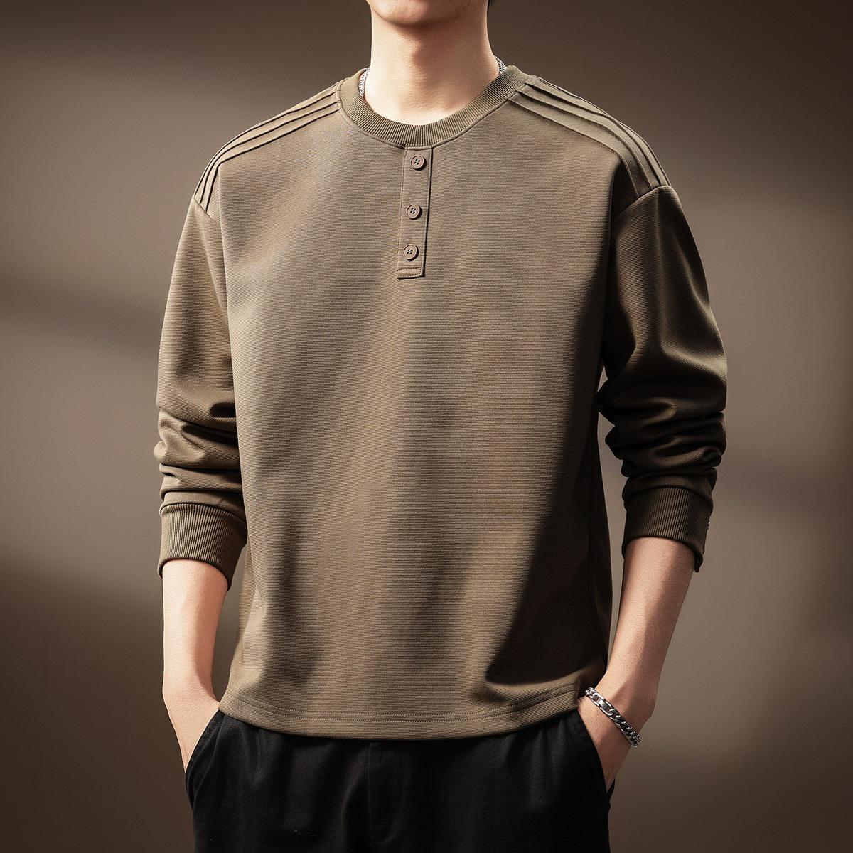 Luxury 300g Heavyweight Men s Henley Collar Pleated Hoodie - Autumn American Trend T-Shirt with Long Sleeves 4XL for 200-220 lbs
Luxury 300g Heavyweight Men s Henley Collar Pleated Hoodie - Autumn American Trend T-Shirt with Long Sleeves 4XL for 200-220 lbs