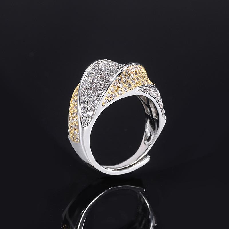 Ring female European and American new micro-inlaid diamond zircon ring personalized color separation zircon ring adjustable opening
Ring female European and American new micro-inlaid diamond zircon ring personalized color separation zircon ring adjustable opening