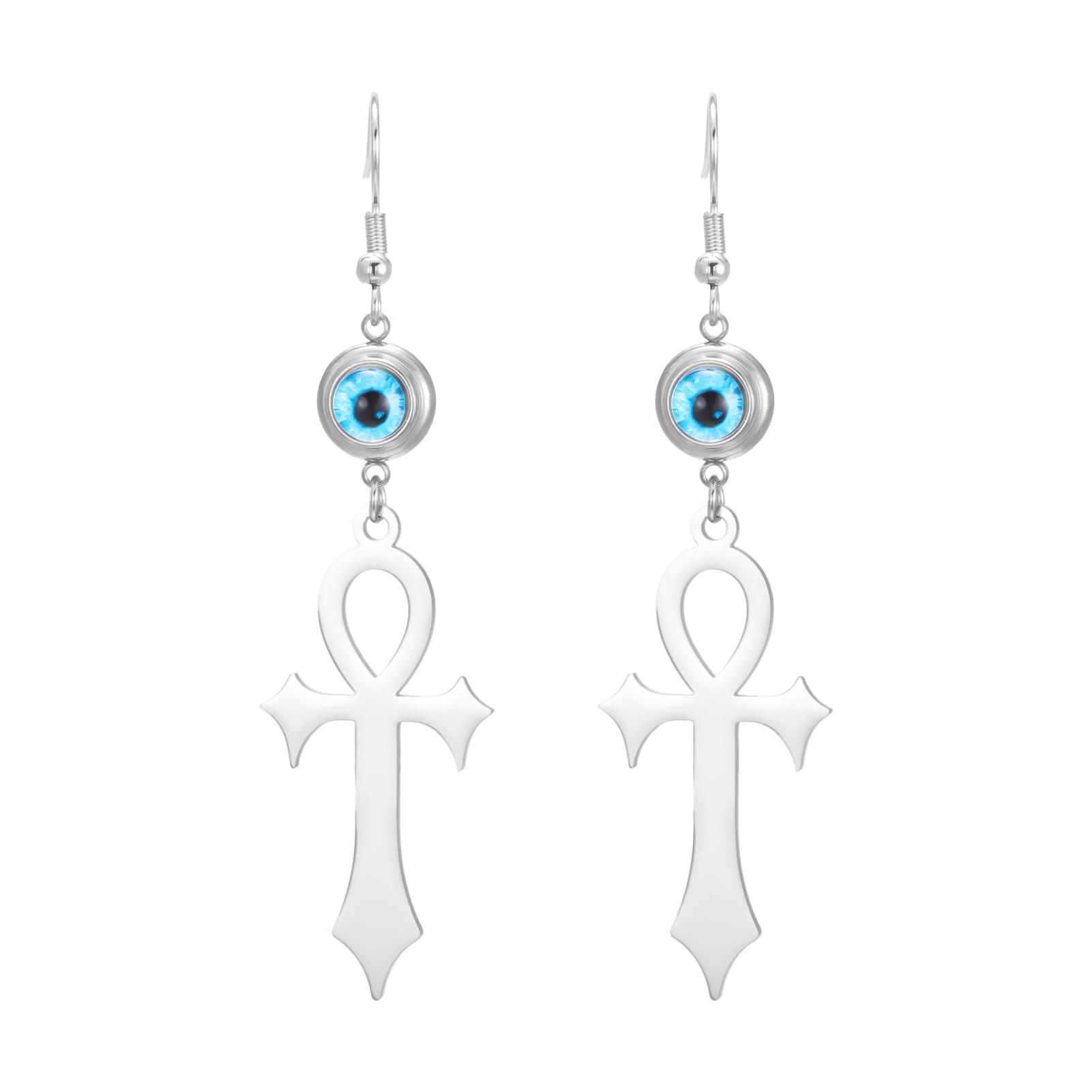 LIKGREAT Evil Eye Ankh Earrings Egyptian Protection Earring Ancient Protection Stainless Steel Jewelry Valentine s Day Gift
LIKGREAT Evil Eye Ankh Earrings Egyptian Protection Earring Ancient Protection Stainless Steel Jewelry Valentine s Day Gift