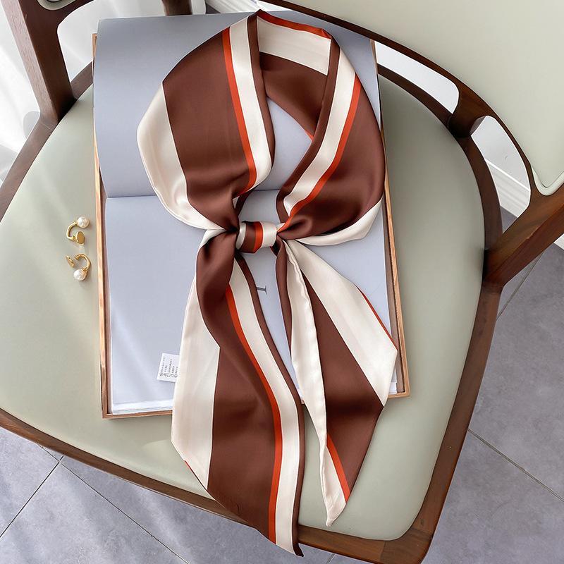New Korean Style Fashion Decoration Thin Narrow Long Scarf for Women Simple Color Block Decorative Scarf Small Scarf Tied Hairband Bag 15*150cm
New Korean Style Fashion Decoration Thin Narrow Long Scarf for Women Simple Color Block Decorative Scarf Small Scarf Tied Hairband Bag 15*150cm