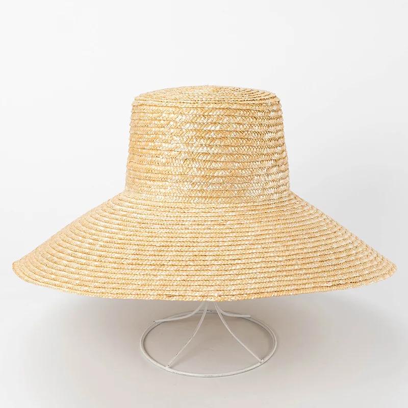 15cm Wide Brim Straw Hat Women - Summer UPF 50+ Sun Hat with Flat Top, Fine Wheat Straw Boater Hat for Beach, Fashion Boho Visor
15cm Wide Brim Straw Hat Women - Summer UPF 50+ Sun Hat with Flat Top, Fine Wheat Straw Boater Hat for Beach, Fashion Boho Visor
