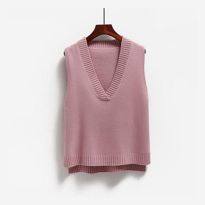 Весенне-осенний корейский универсальный жилет-свитер с V-образным вырезом, женский свободный крой, студенческий, без рукавов, вязаный жилет Camry с открытыми плечами из хлопка one size розовый
Весенне-осенний корейский универсальный жилет-свитер с V-образным вырезом, женский свободный крой, студенческий, без рукавов, вязаный жилет Camry с открытыми плечами из хлопка one size розовый