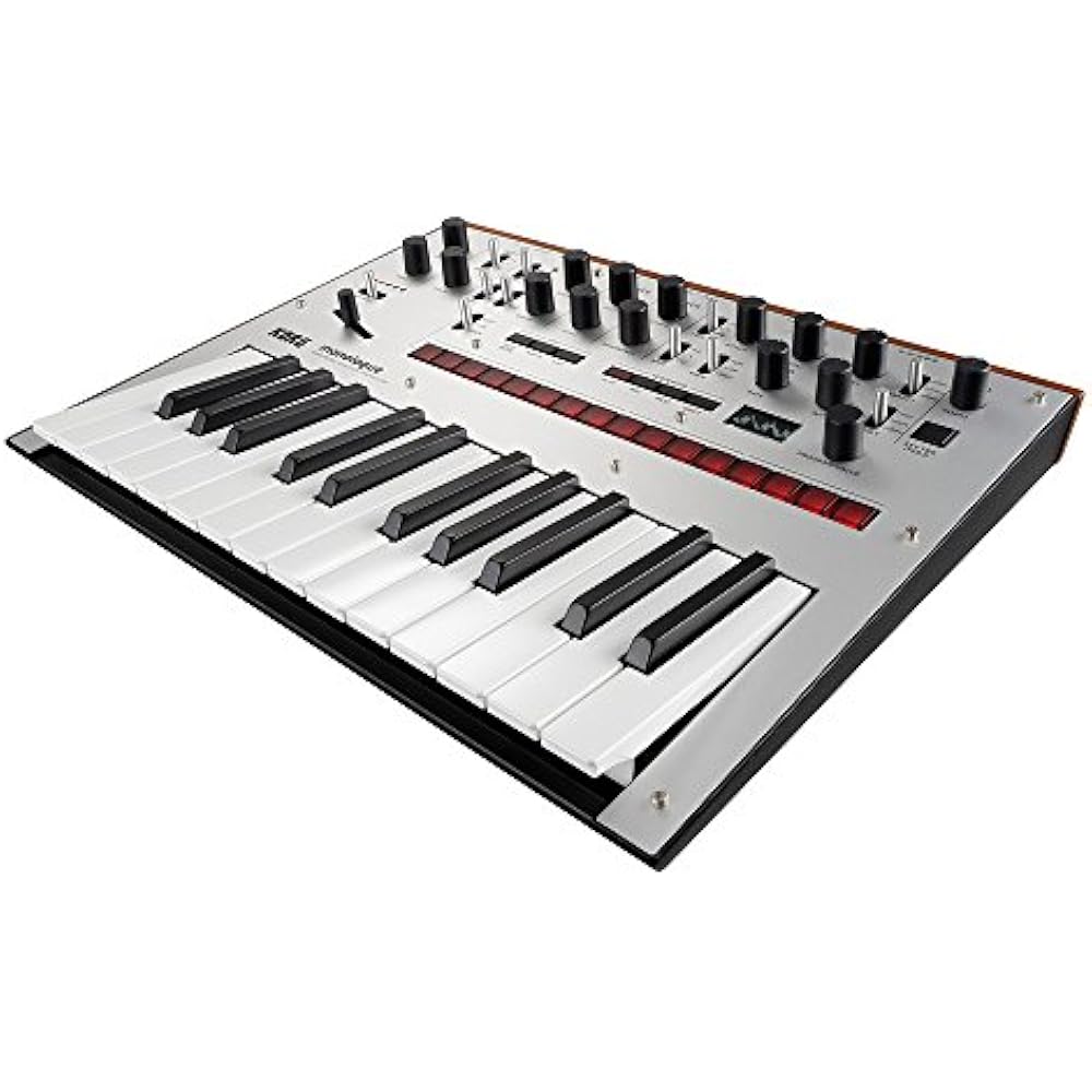 KORG monophonic analog synthesizer, monologue SV, monologue silver, 25-key, 16-step sequencer, os...
KORG monophonic analog synthesizer, monologue SV, monologue silver, 25-key, 16-step sequencer, os...