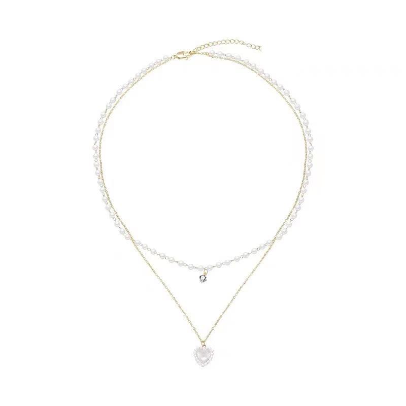 JMXD- Summer Light Luxury Must-have! Double-layer Pearl Love Necklace, Niche High-end Design, Women s Exquisite Stacked Collarbone Chain
JMXD- Summer Light Luxury Must-have! Double-layer Pearl Love Necklace, Niche High-end Design, Women s Exquisite Stacked Collarbone Chain