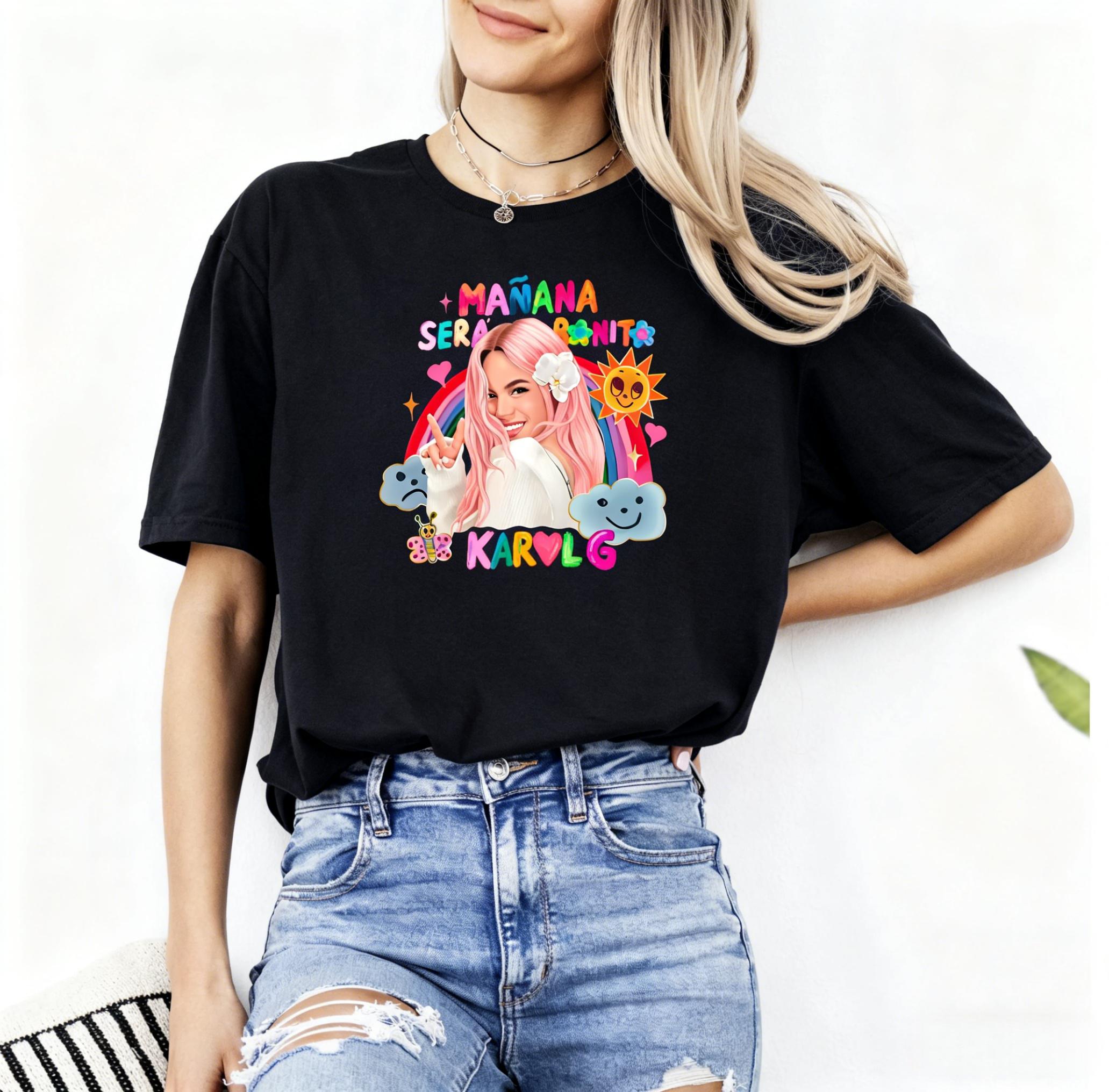 Singer Karol G UNISEXana Sera Bonito Tshirt UNISEX and Women Summer Cotton Clothing Casual Fashion Round Neck Short Sleeved Top S
Singer Karol G UNISEXana Sera Bonito Tshirt UNISEX and Women Summer Cotton Clothing Casual Fashion Round Neck Short Sleeved Top S