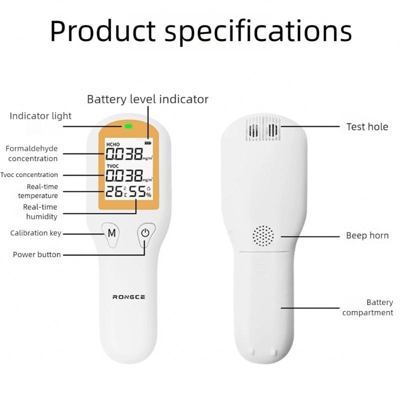 Small Air Quality Monitors with Formaldehyde TVOC Detection Real Time Alarm System & Backlight Display for Home Safety China Mainland
Small Air Quality Monitors with Formaldehyde TVOC Detection Real Time Alarm System & Backlight Display for Home Safety China Mainland