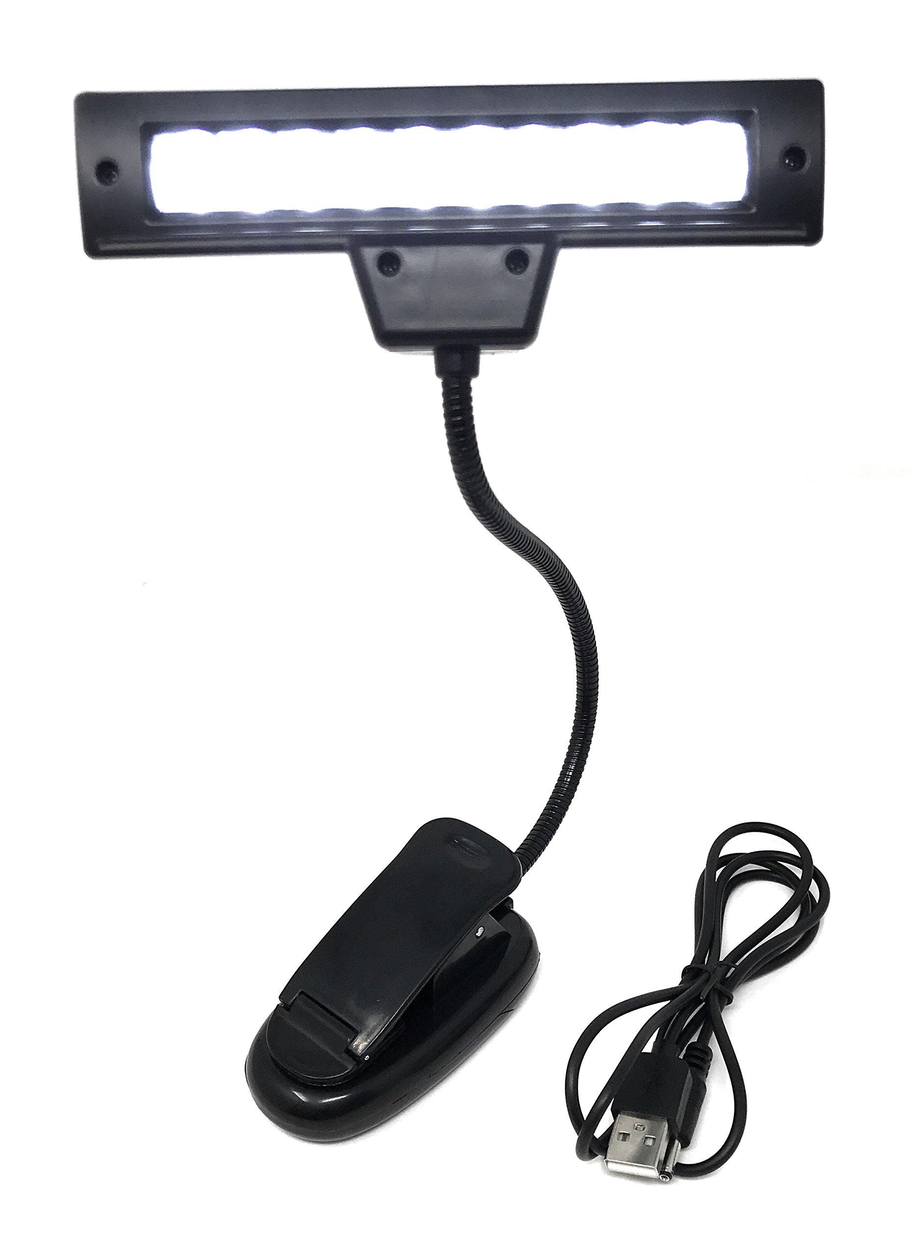 2-Way Music Stand LED Light, Clip-on Stand, 10 LEDs, 360° Rotation, Free Angle, Piano, Music Stand, Music Light, USB Powered Cable Included, TOKYO
2-Way Music Stand LED Light, Clip-on Stand, 10 LEDs, 360° Rotation, Free Angle, Piano, Music Stand, Music Light, USB Powered Cable Included, TOKYO