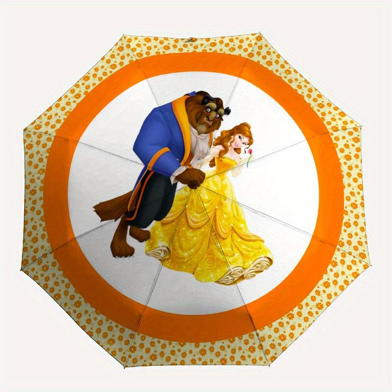 1pc Beauty and the Beast Automatic Folding Umbrella - Portable Foldable Design with 8 Ribs, Durable Plastic & Iron Frame, Outdoor Umbrella yy250731008
1pc Beauty and the Beast Automatic Folding Umbrella - Portable Foldable Design with 8 Ribs, Durable Plastic & Iron Frame, Outdoor Umbrella yy250731008