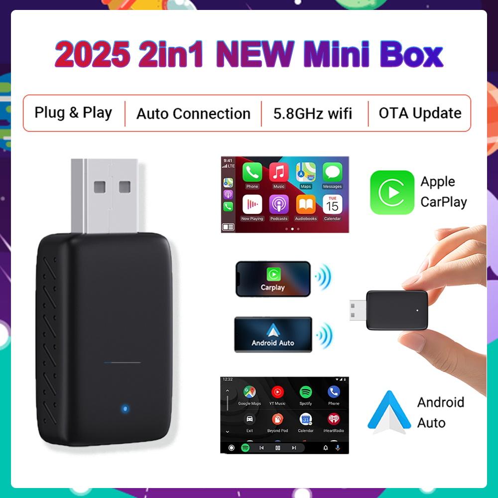 Адаптер CarPlay 2-в-1 Беспроводной и проводной Подключи и играй Apple CarPlay Box Android Auto Экран Быстрое подключение Wi-Fi BT Подключение Обновление по воздуху
Адаптер CarPlay 2-в-1 Беспроводной и проводной Подключи и играй Apple CarPlay Box Android Auto Экран Быстрое подключение Wi-Fi BT Подключение Обновление по воздуху