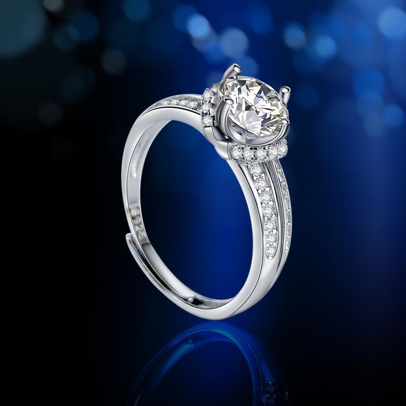 Starlight Queen 1-Carat Moissanite Ring, S925 Silver, PT950 White Gold Finish, Non-Fading. Cubic Zirconia Main Stone
Starlight Queen 1-Carat Moissanite Ring, S925 Silver, PT950 White Gold Finish, Non-Fading. Cubic Zirconia Main Stone