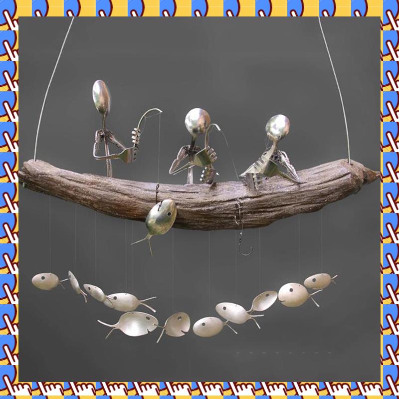 Handcrafted Fisherman s Spoon Fish Sculpture Wind Chime Spoon Fish Sculptures Windchime Outdoor Home Garden Decor
Handcrafted Fisherman s Spoon Fish Sculpture Wind Chime Spoon Fish Sculptures Windchime Outdoor Home Garden Decor