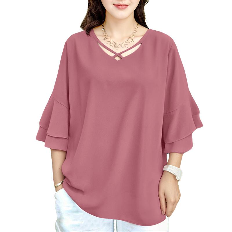 ZANZEA Women V-Neck Summer Loose Casual Half Sleeve Blouse 5XL рожевий
ZANZEA Women V-Neck Summer Loose Casual Half Sleeve Blouse 5XL рожевий