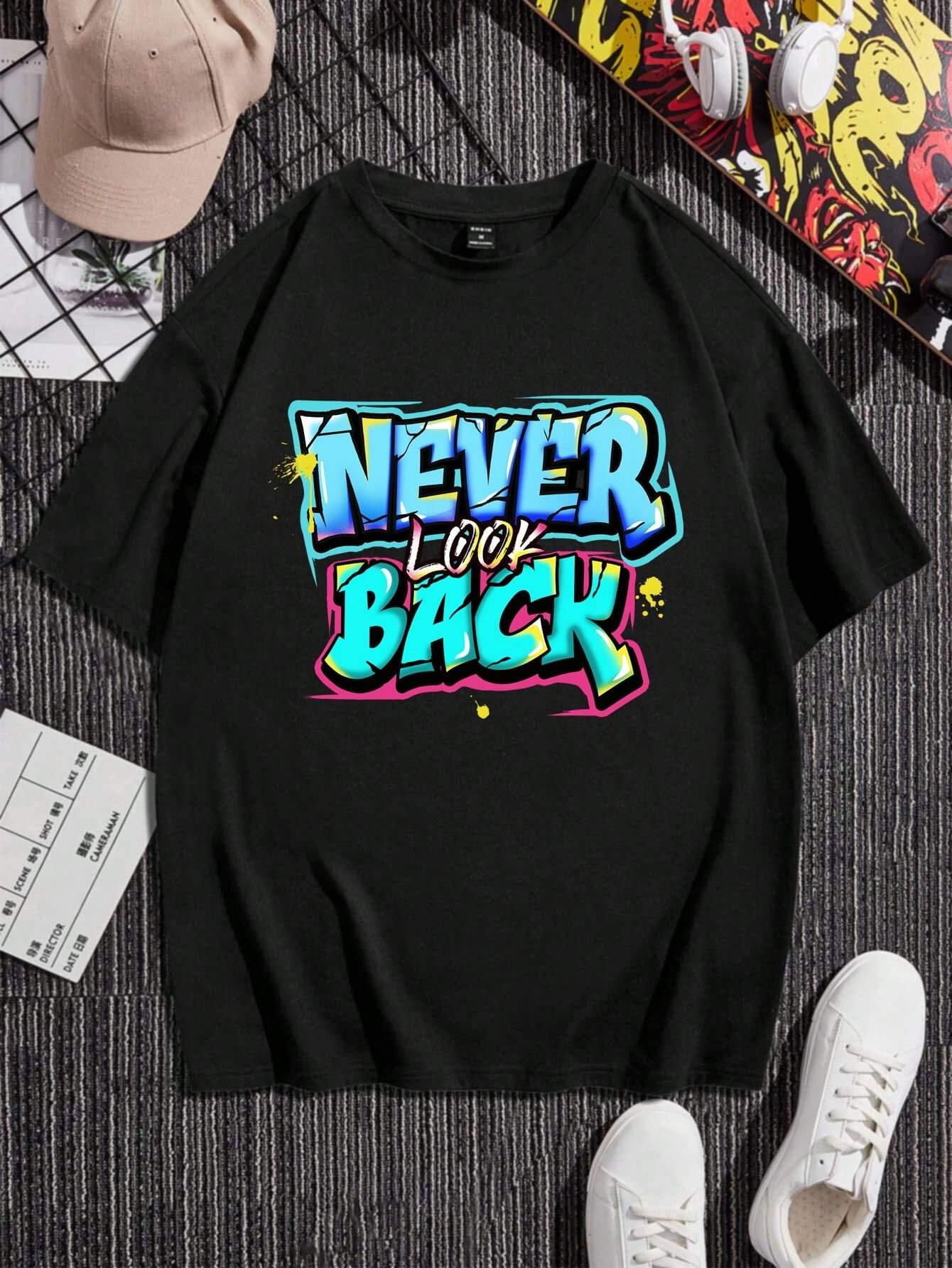 Never Look Back Slogan Men Unisex Women Cotton T-shirt Luxury Brand Fashion Big Size Top Short Sleeve Streetwear Classic Tee 4XL 3XL
Never Look Back Slogan Men Unisex Women Cotton T-shirt Luxury Brand Fashion Big Size Top Short Sleeve Streetwear Classic Tee 4XL 3XL