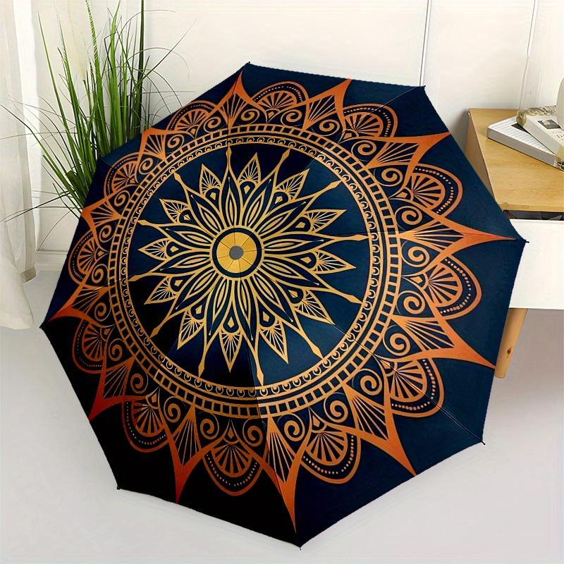 1pc Golden Mandala Pattern Umbrella with Plastic Handle,Suitable for All Seasons Home Travel Outdoor UmbrellaM1267
1pc Golden Mandala Pattern Umbrella with Plastic Handle,Suitable for All Seasons Home Travel Outdoor UmbrellaM1267