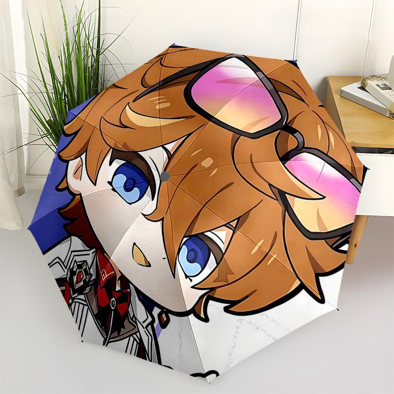 1pc Outdoor Umbrella with Anime Character Design - Automatic Opening/Closing, Portable 3-Fold Design, 8-Rib Iron Frame, Perfect Gift for Fans, Tr
1pc Outdoor Umbrella with Anime Character Design - Automatic Opening/Closing, Portable 3-Fold Design, 8-Rib Iron Frame, Perfect Gift for Fans, Tr
